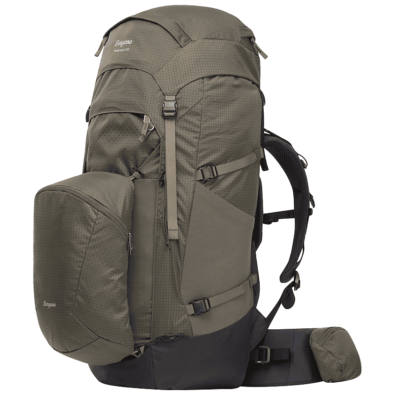 Bergans Trollhetta Backpack 100L Dark Green Mud