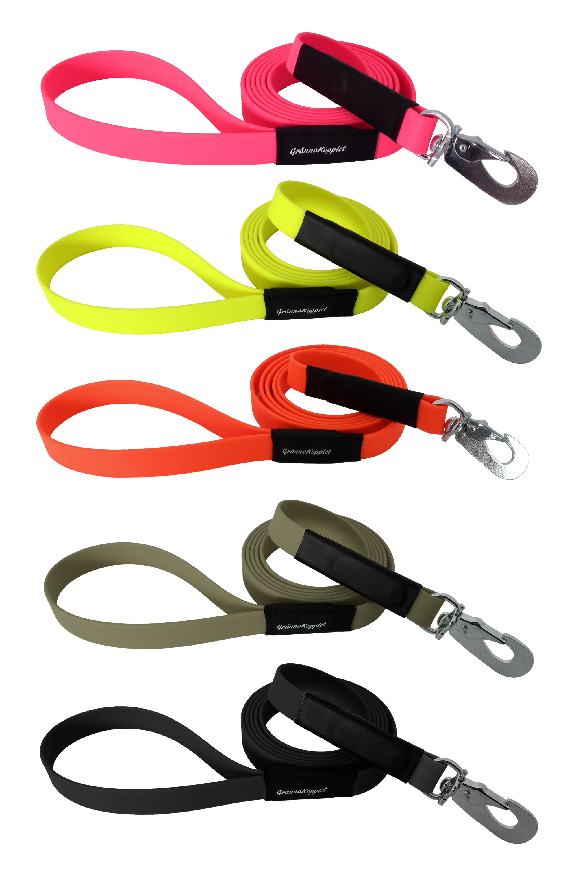 Grännakoppelt-Leine 180 cm – mehrere Farben