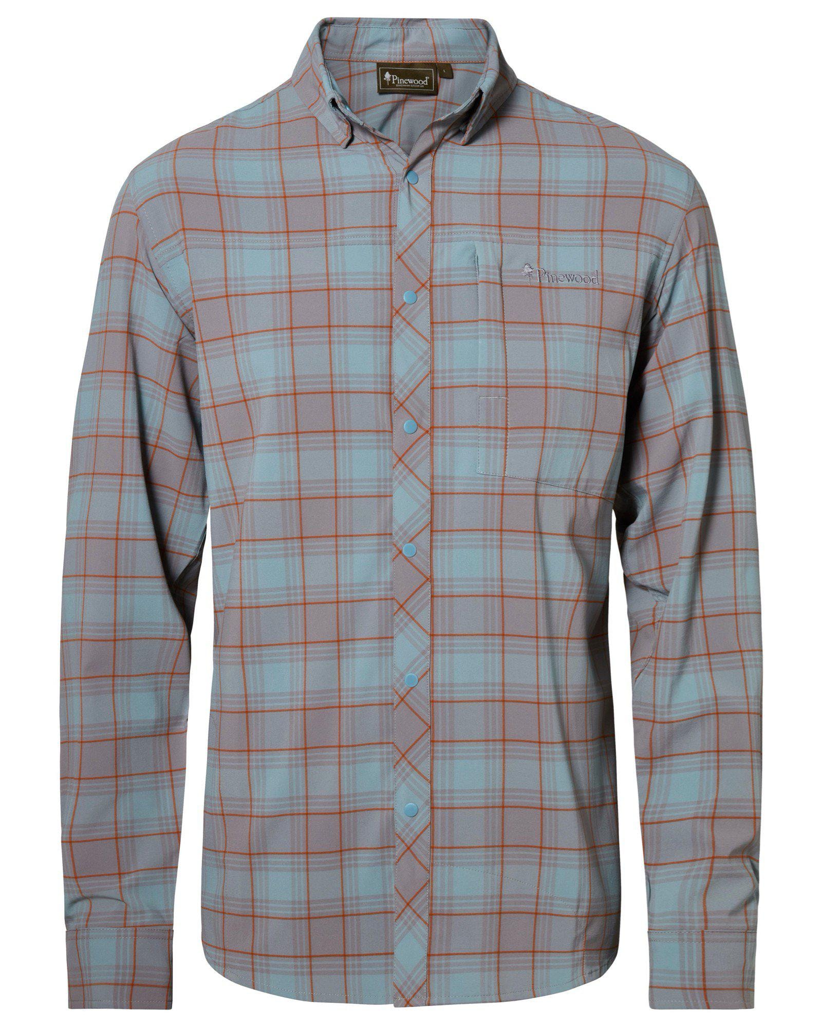 Pinewood Abisko Trekking L/S InsectSafe Skjorta Herr Aqua Grey