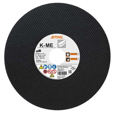 Stihl Fiberforsterket kappeskive, stål, Ø 350 mm (K-ME) Diamant- og kappeskive