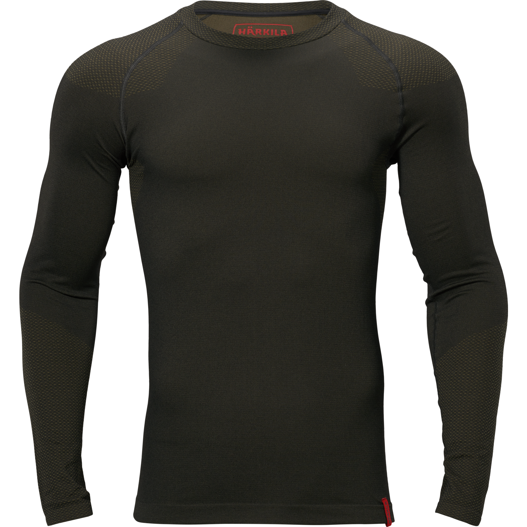 Härkila Base Active L/S Rund Hals Herr Dark willow green