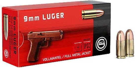 GECO 9mm Luger FMJ 8.0g Tombac, 50st/ask