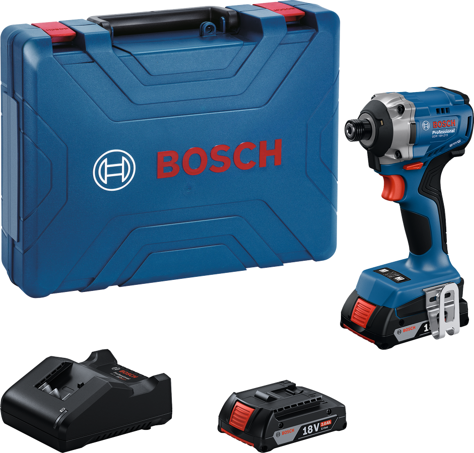 Bosch Slagskruvdragare GDR 18V-215 2X2Ah Gal Case