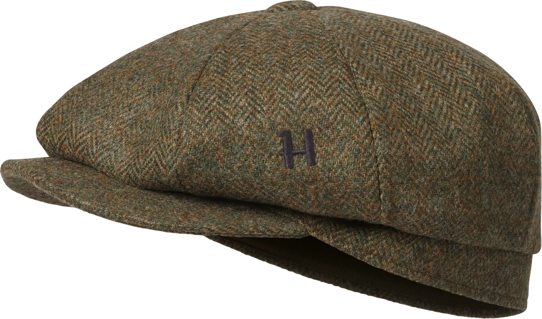 Härkila Kenmore Cl. Baker Boy Cap Herre Forest green/Herringbone