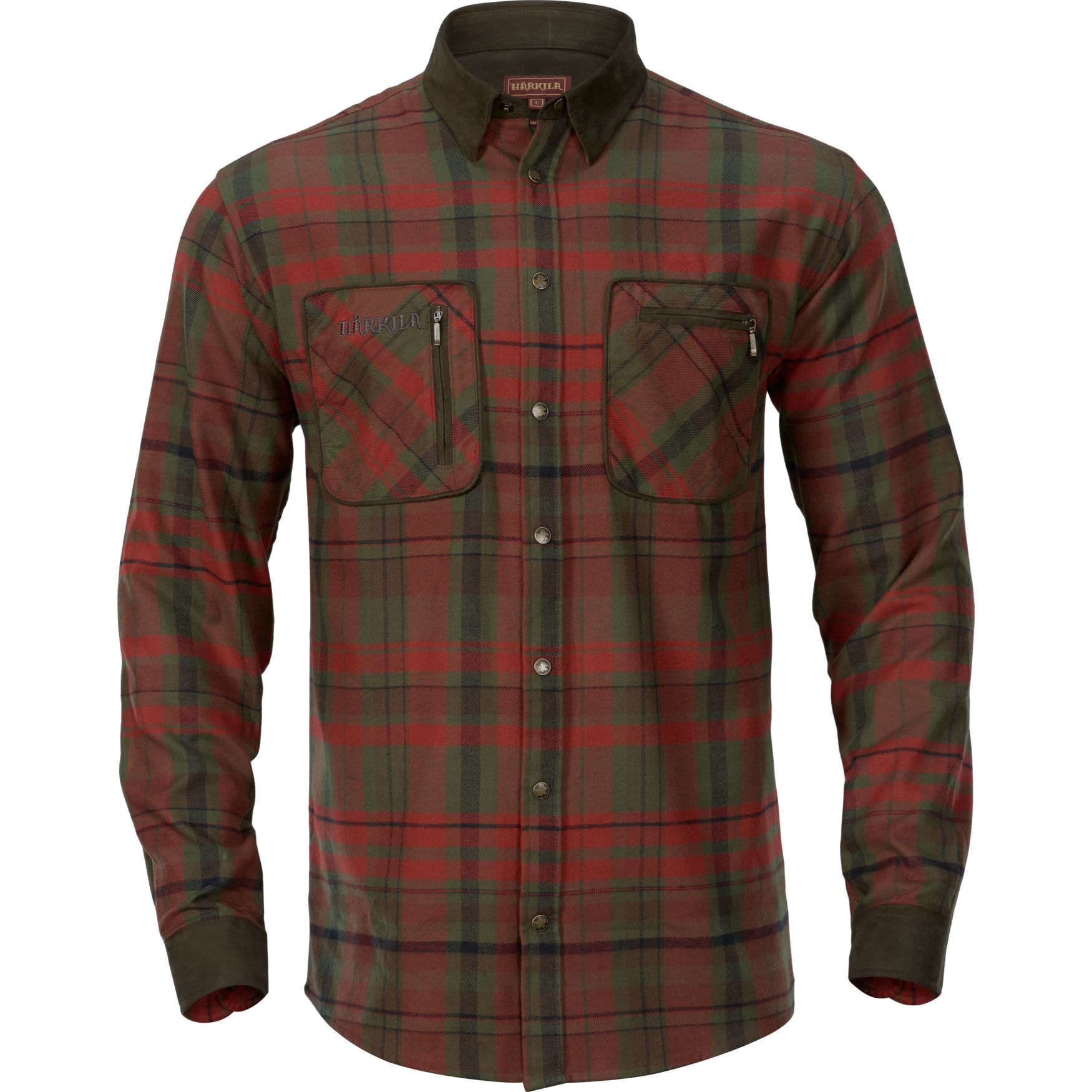 Härkila Pajala skjorta Red autumn check 3XL -