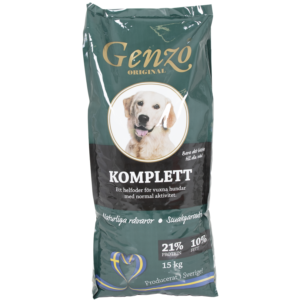 Genzo Komplett 15kg Hundfoder