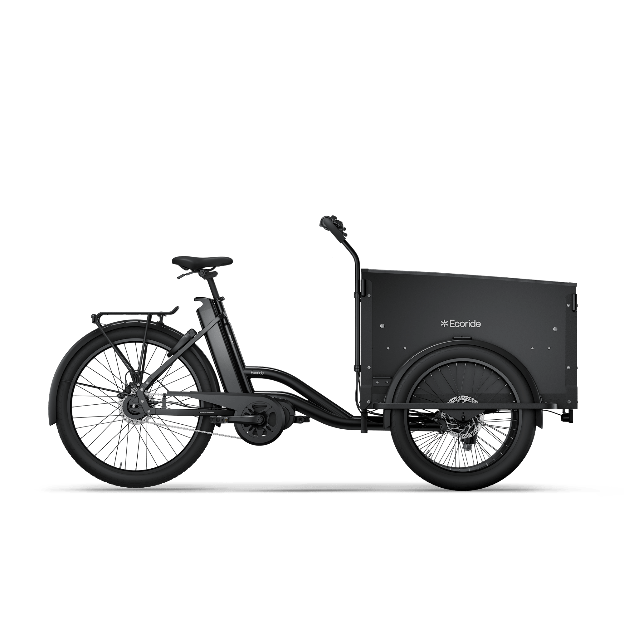 Ecoride Loader 401 Lådcykel Mittmotor Skivbroms Svart
