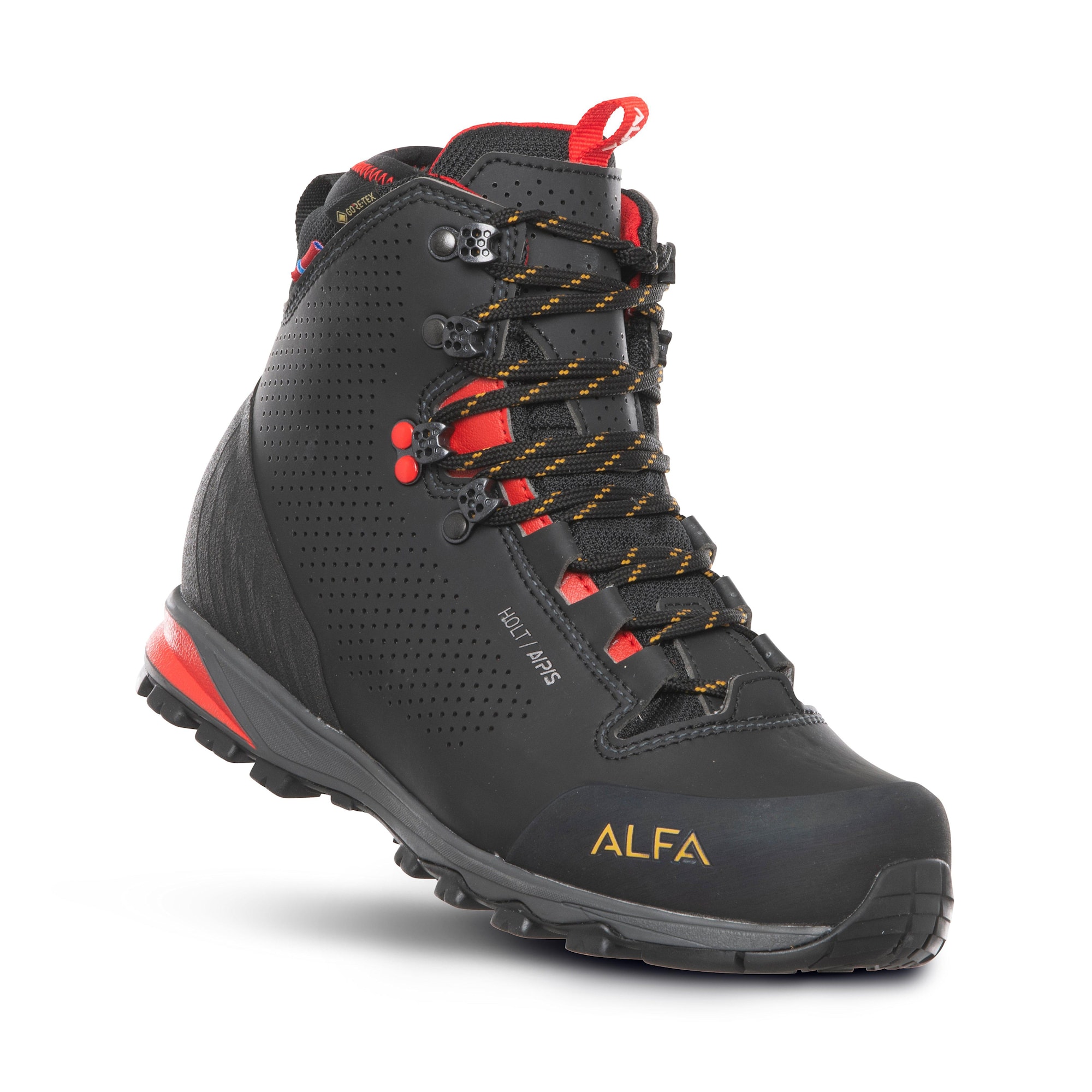 Alfa Holt A/P/S GTX W Black 41 - Vattentäta & ventilerade vandringskängor