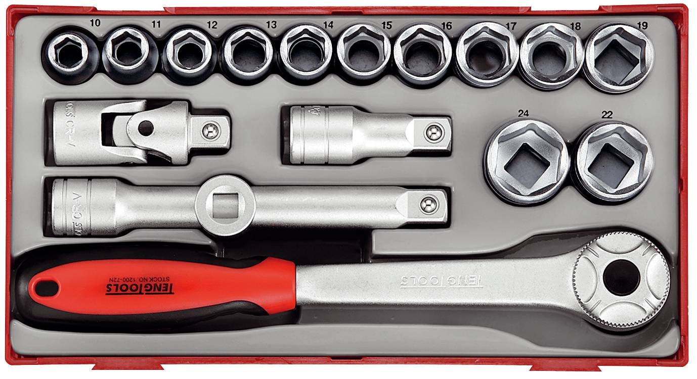 Topnøglesæt 17 Del Tt1218-6