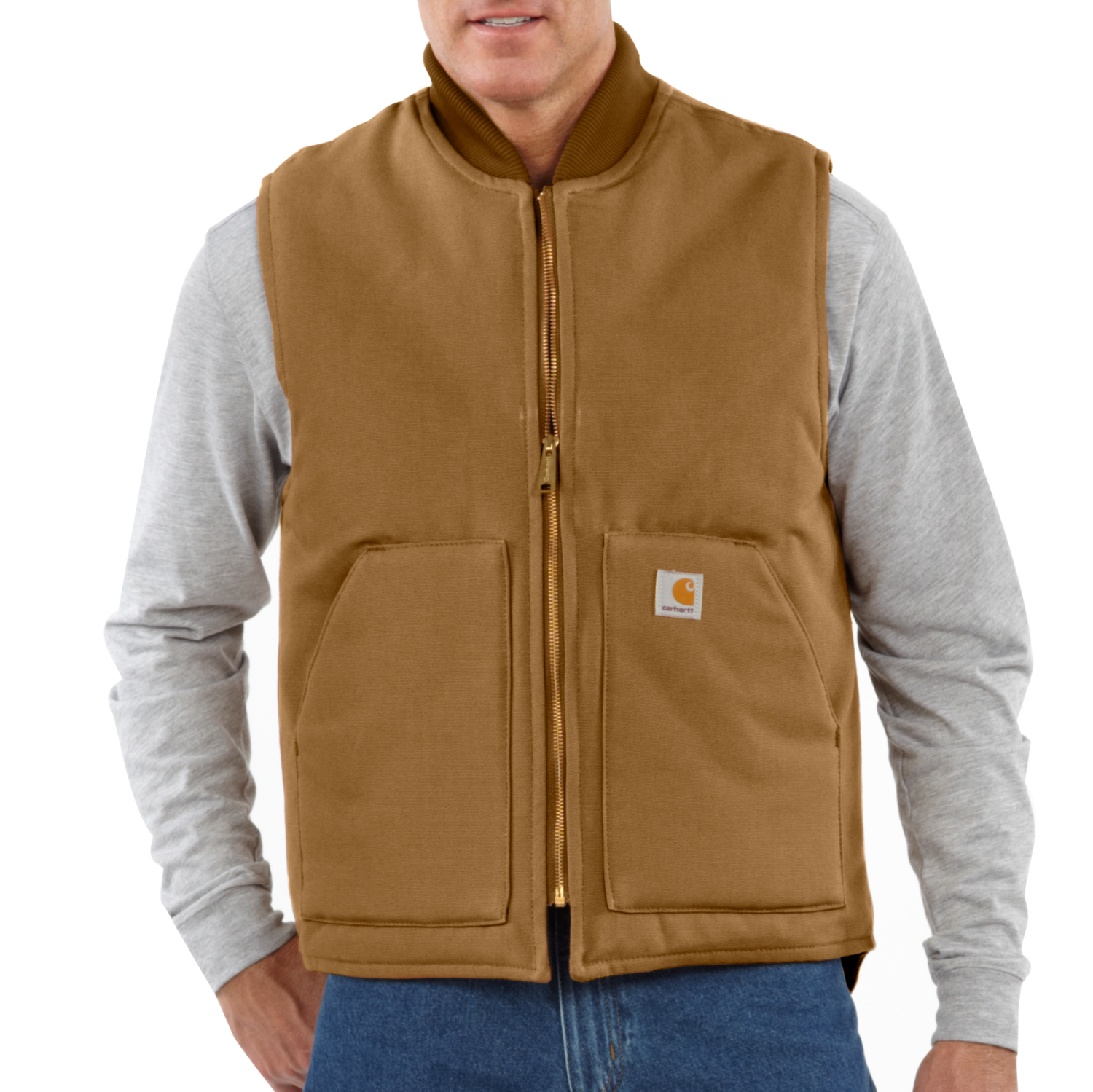Carhartt V01 isolert vest, Herre, Carhartt® brown, S -