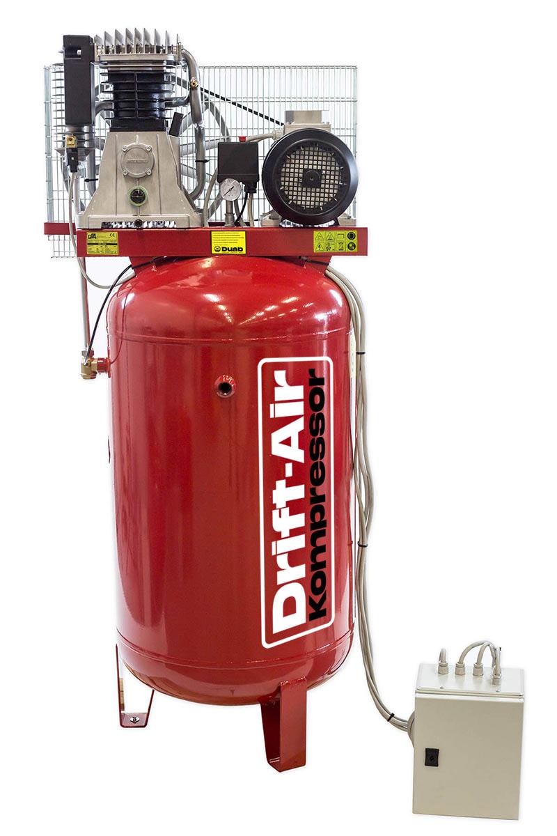 Drift-Air vertikaalinen V 7,5/900/270 Y/D B6000 kompressori, 270 l pystyastia, Y/D-käynnistys, 3-vaiheinen