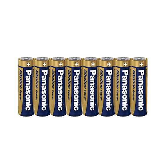 Panasonic Alkaline Batteri Power AA 8 stk.
