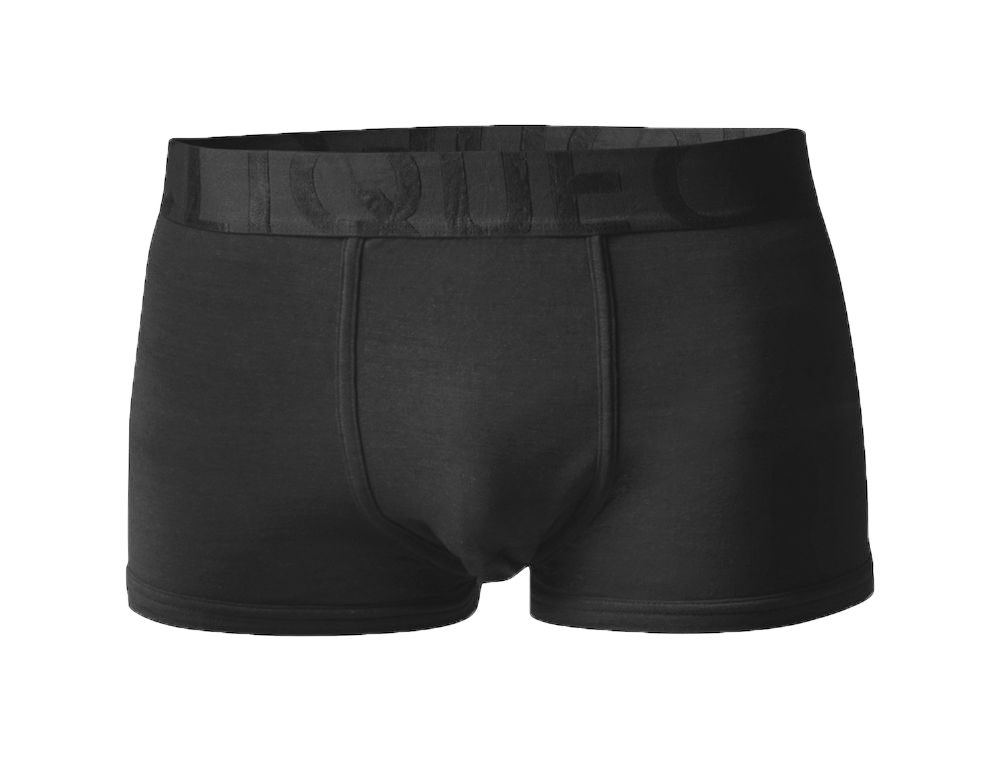 Bambus Boxershorts Kurzes Bein Schwarz