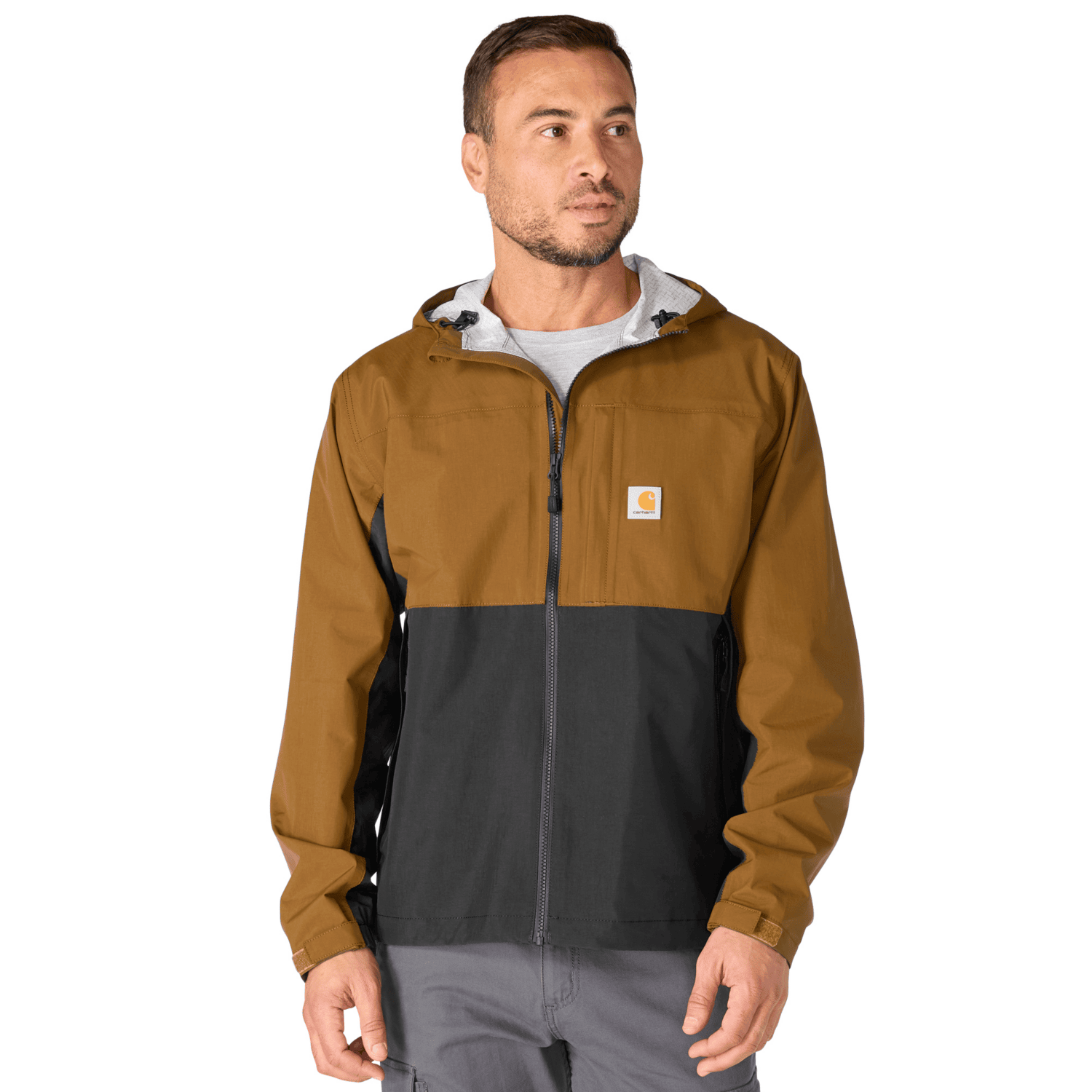 Carhartt Monterey Jacket Men Carhartt Brown/Black