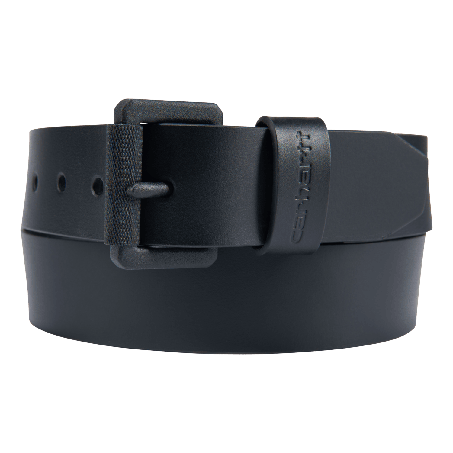 Carhartt Bridle Leather Roller Buckle Belt Men Black/Black