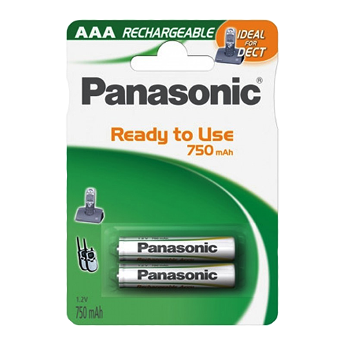 Panasonic Uppladdningsbart Batteri AAA 750mAh