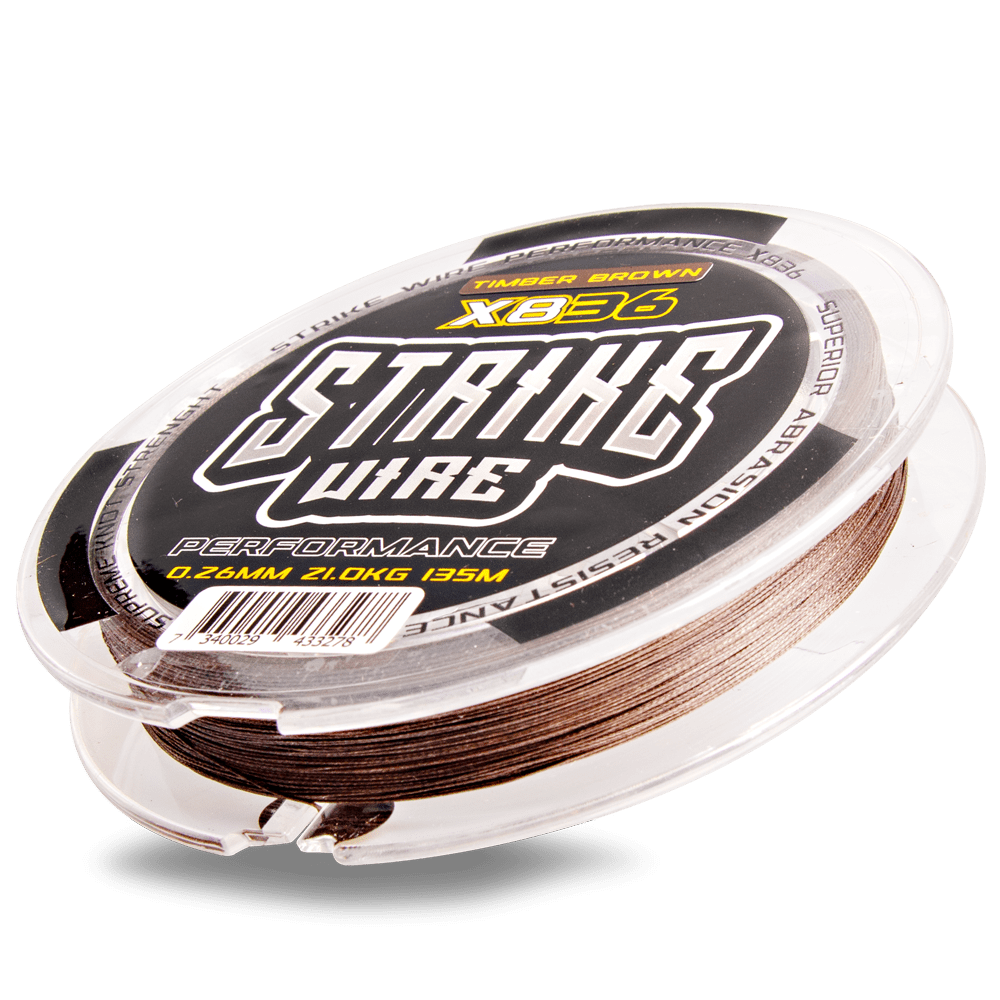 Strike Wire Performance 836 0,26mm/21kg -135m Timber Brown Flätlina -