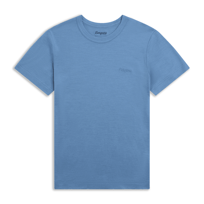 Bergans Logo Merino Tee Women Elemental Blue