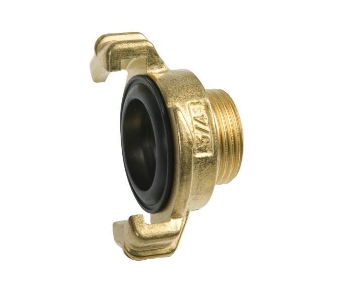 Duab Klauenkupplung Geka Messing Außengewinde