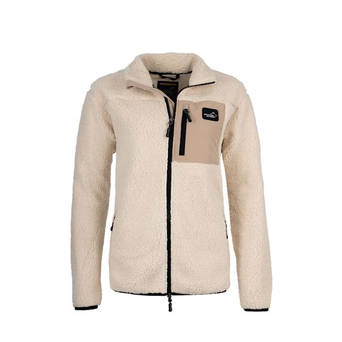 Arrak Sherpa Fleecejacke Damen Offwhite