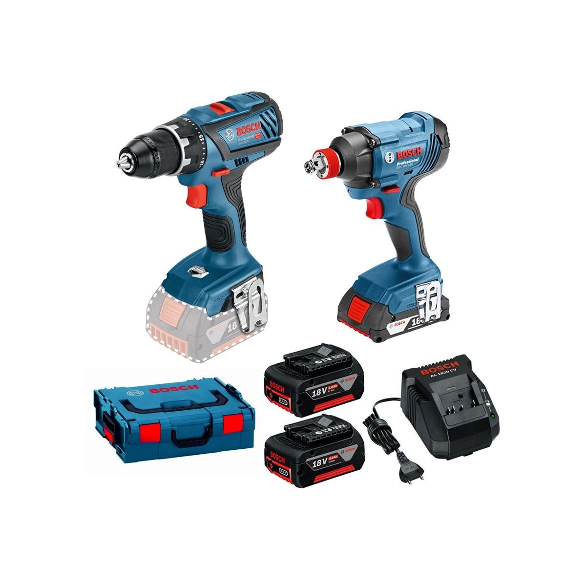 Bosch GSR18V-28/GDX18V-180 2X4 L-Boxx Schraubenset