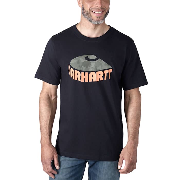 Carhartt Camo Graphic T-Shirt Herr Black