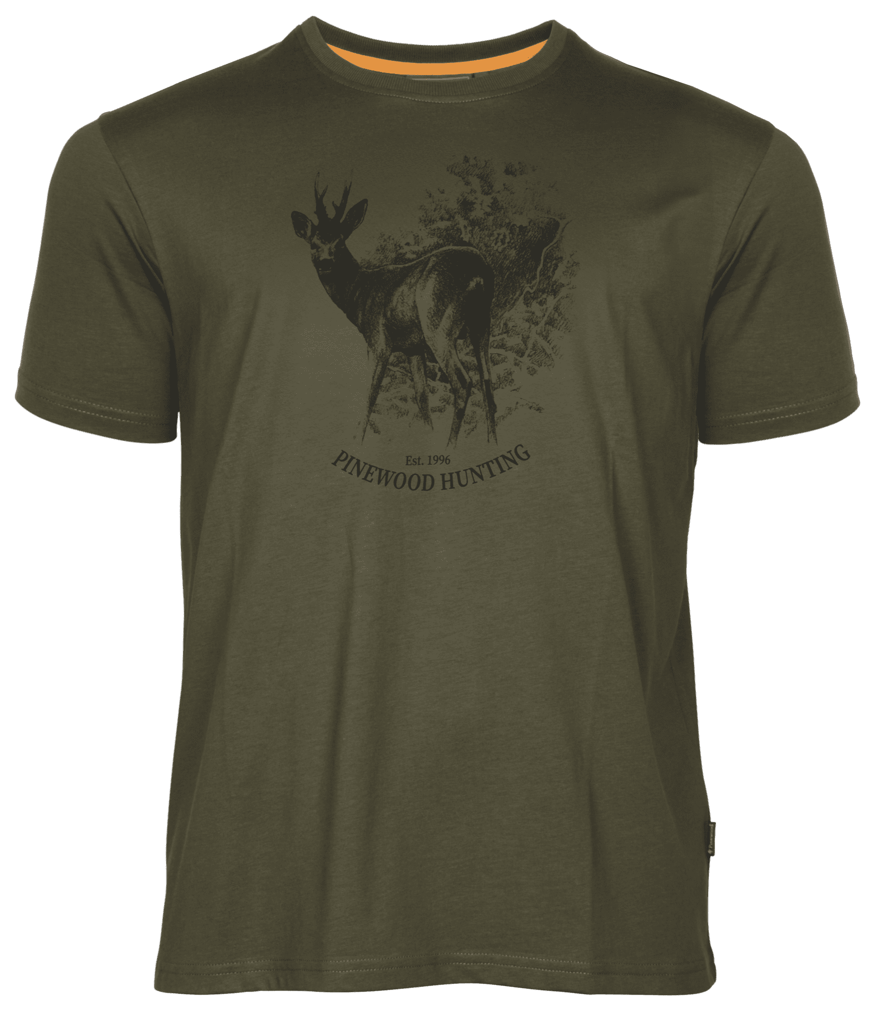 Pinewood Roe Deer T-Shirt Herr Olive 5XL