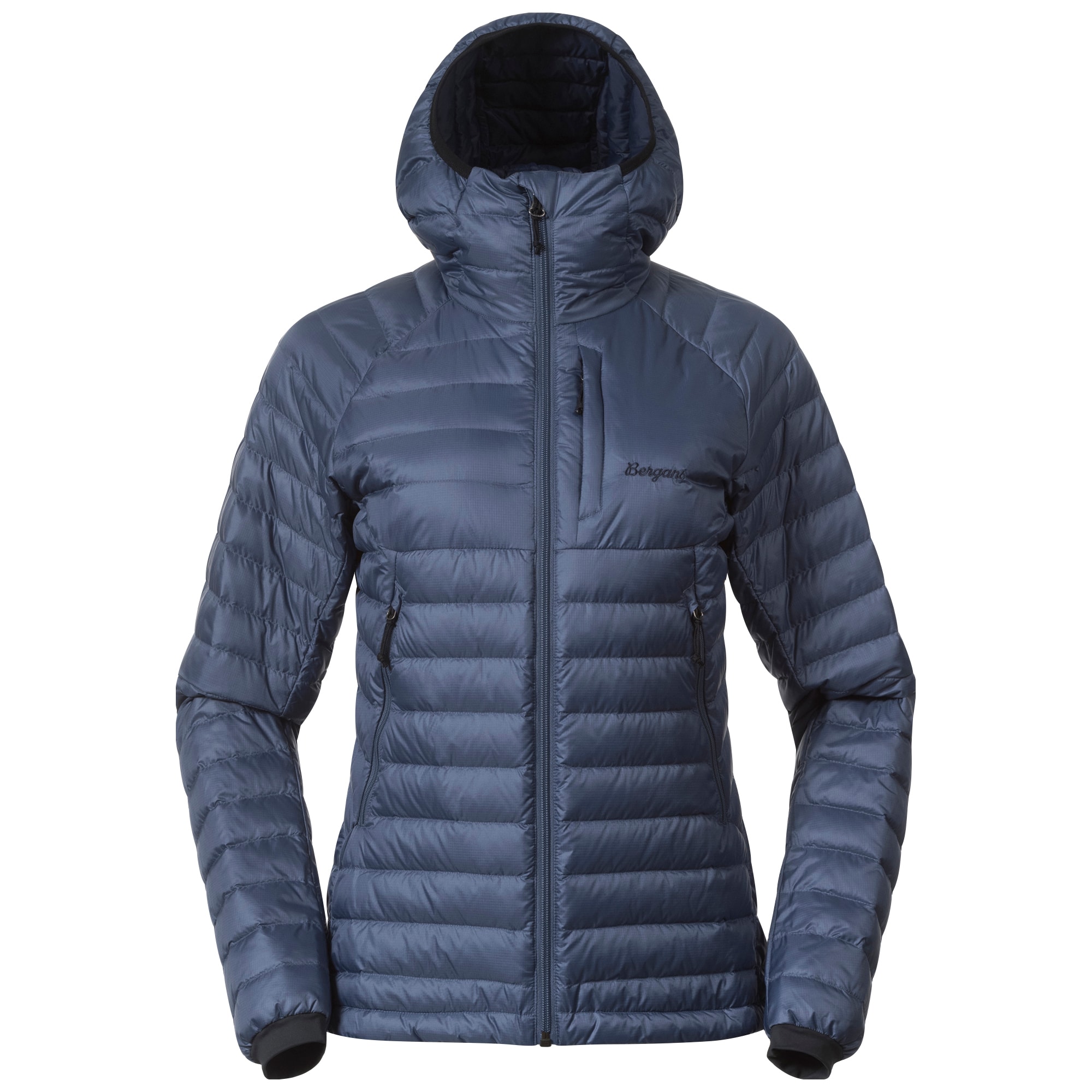 Bergans Vaagaa Light Down Jacket Hood Women Granite Blue