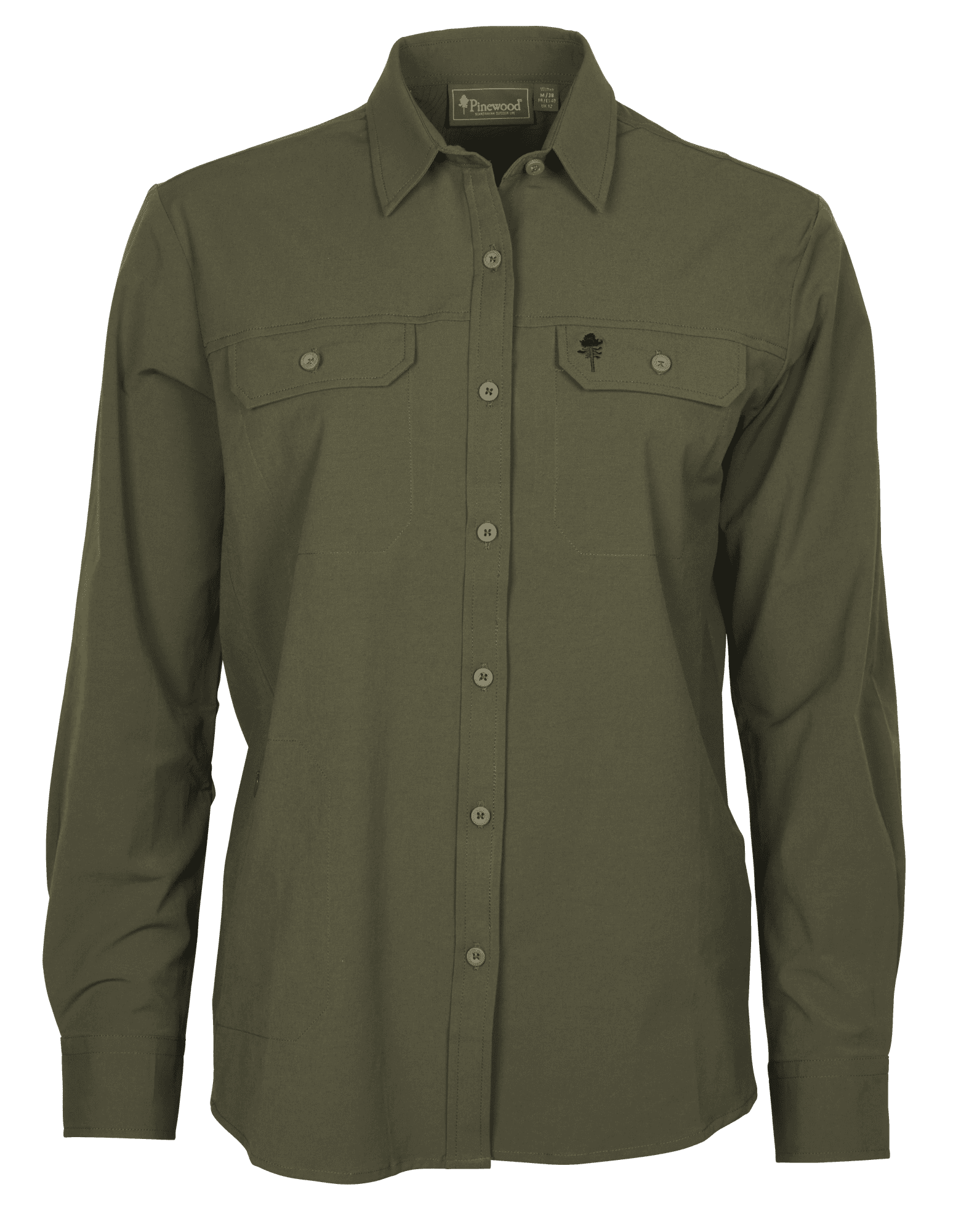 Pinewood Everyday Travel Långarmad Skjorta Dam Green