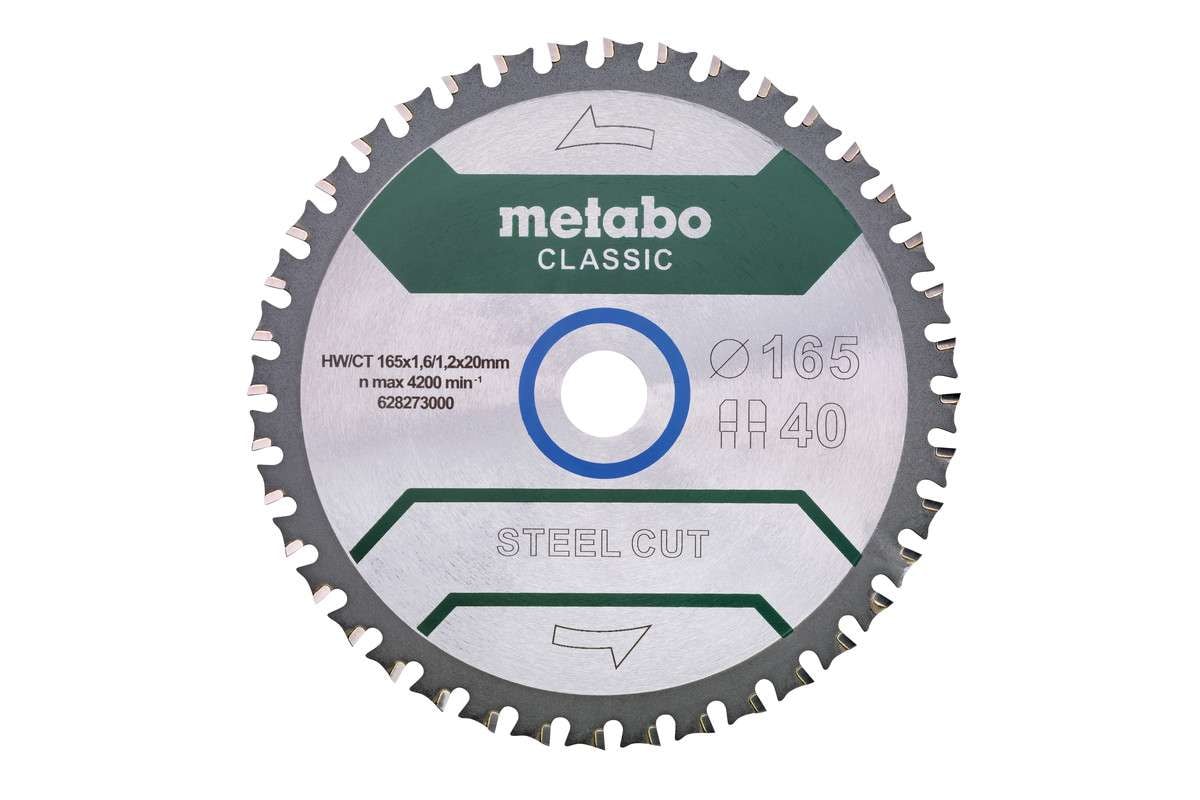 Metabo Sahanterä Steel Cut - Classic 165x20 Z40 FZFA/FZFA 4°