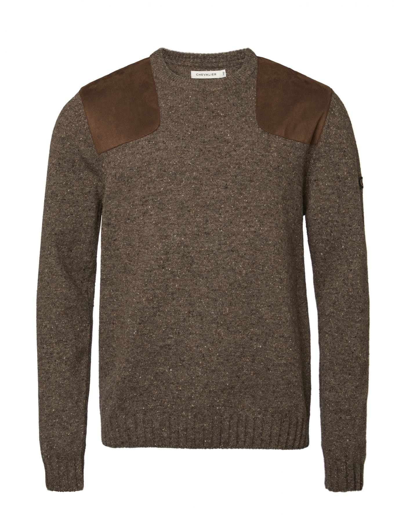 Chevalier Burton Shooting Wool Pullover Men Nougat Neps 2XL