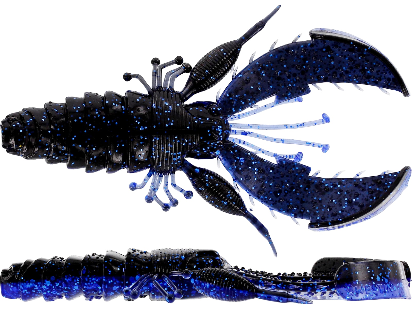 REA/Black Friday Westin CreCraw Creaturebait 8,5 cm Black/Blue 5-pack