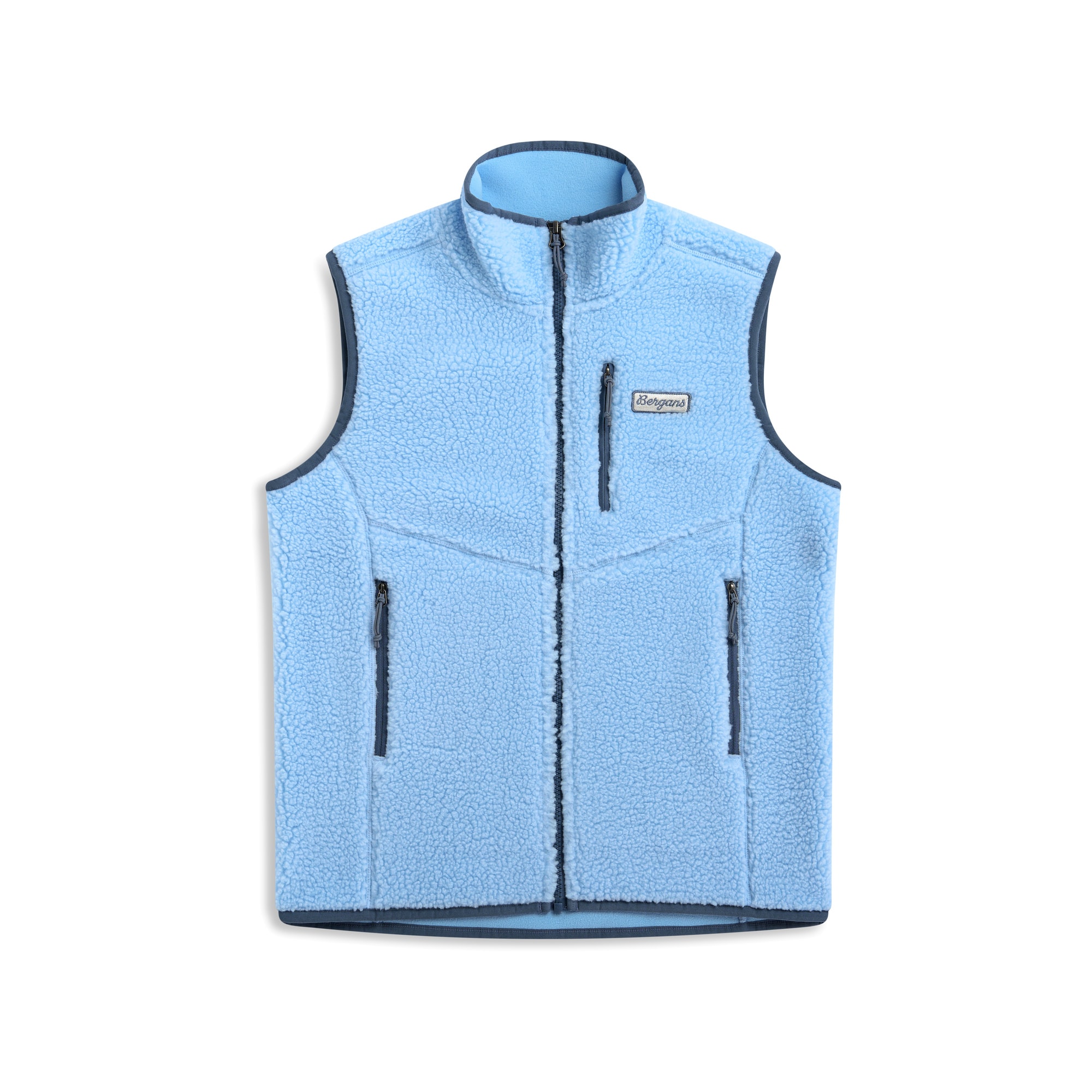 Bergans Lunnan Pile Fleece Vest Women Cool Blue