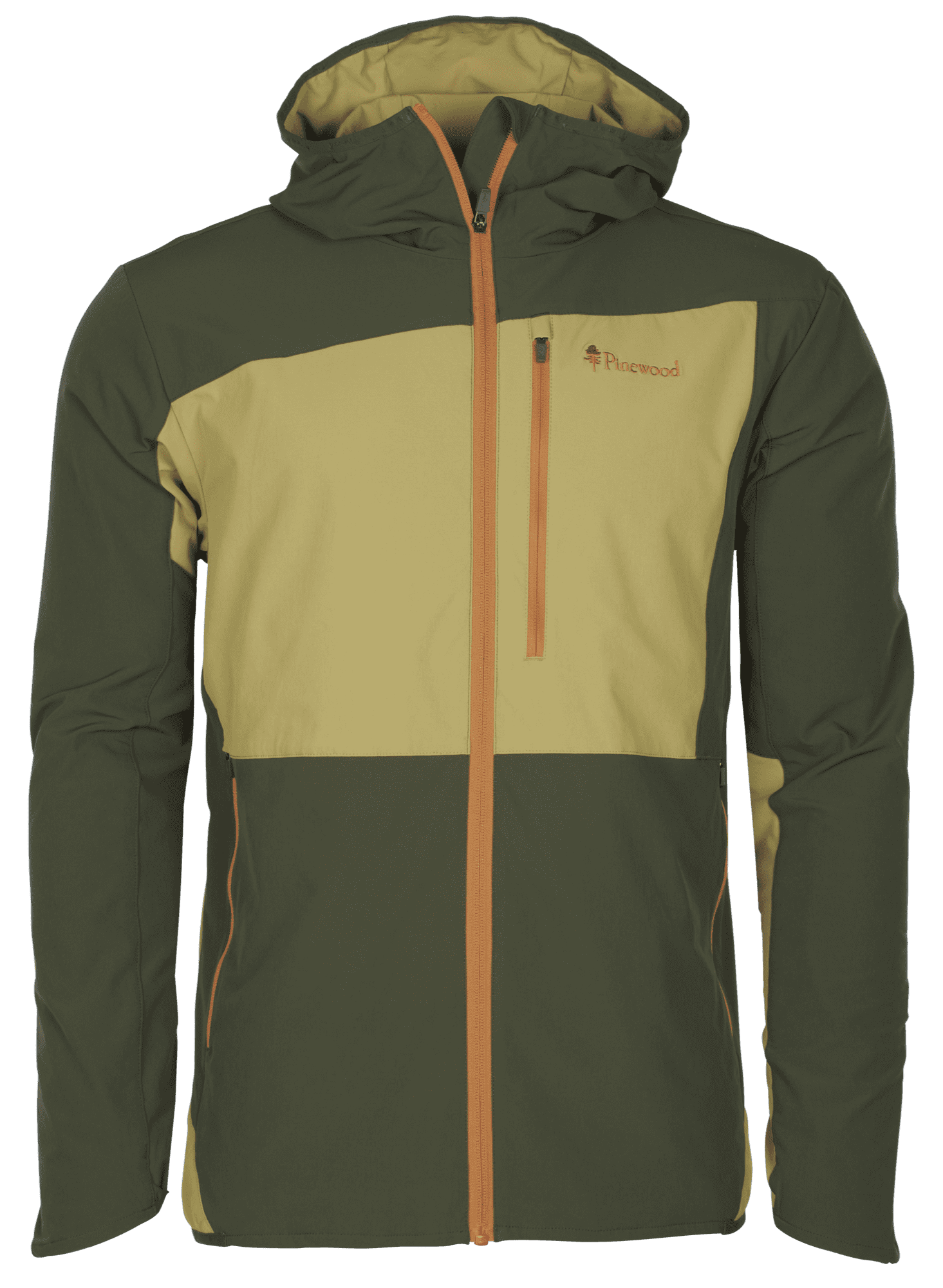 Pinewood Abisko Light Stretchjacka Herr Golden Hay/Mossgreen