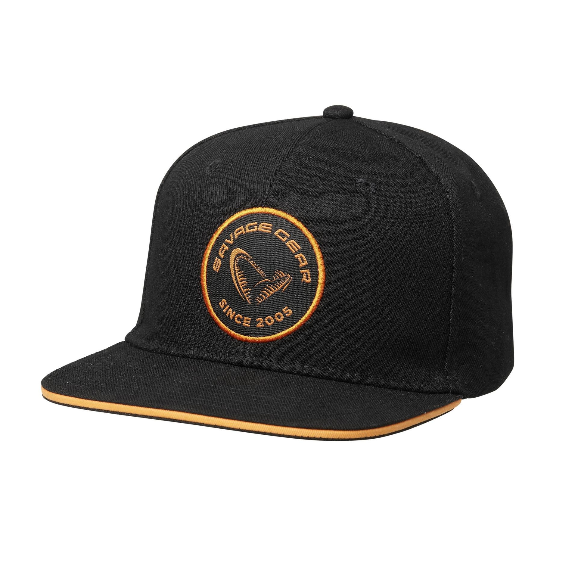 Savage Gear Badge Flatbill Cap Black Orange Keps