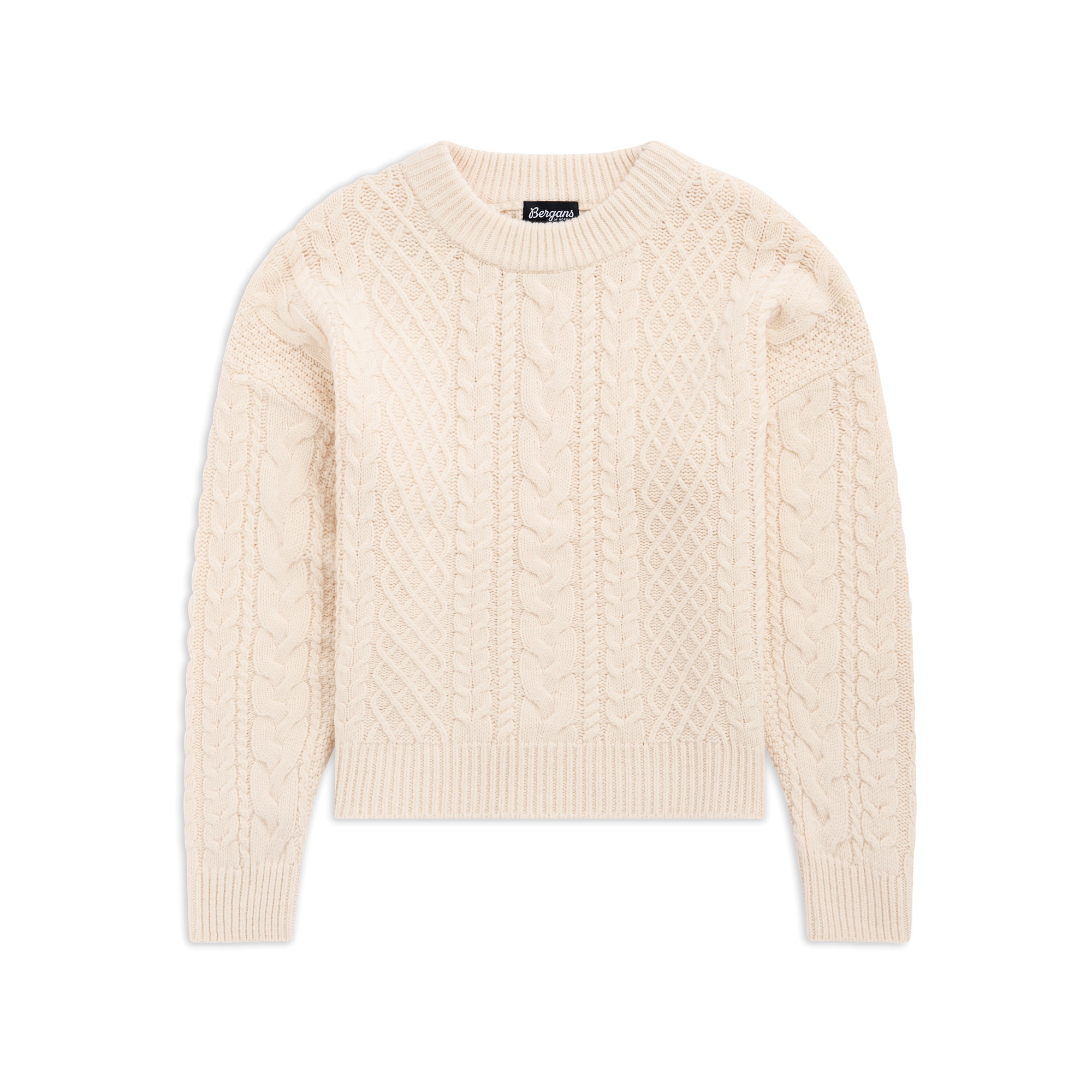 Bergans Lofoten Knitted Villapaita Miehet Creme