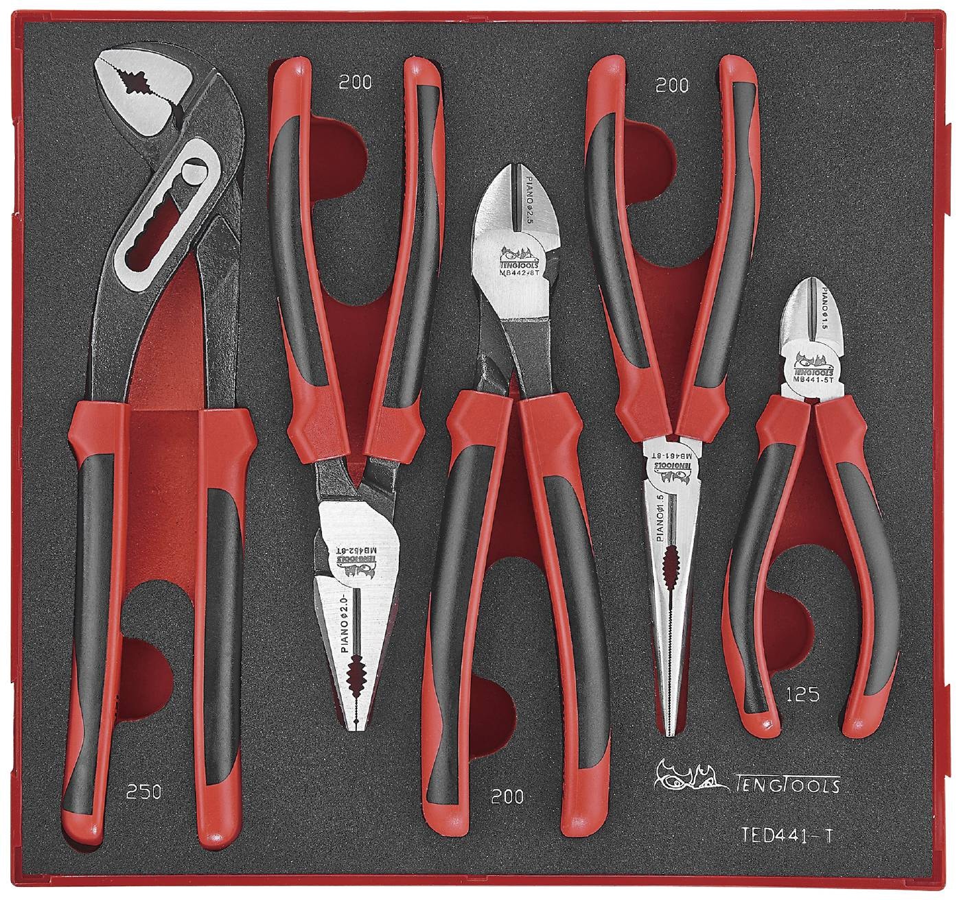 Teng Tools Tångsats TED441-T EVA 5 delar