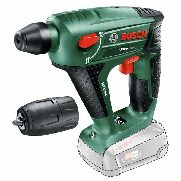 Bosch Borrhammare Uneo Maxx 18V + Adapter utan batteri & laddare