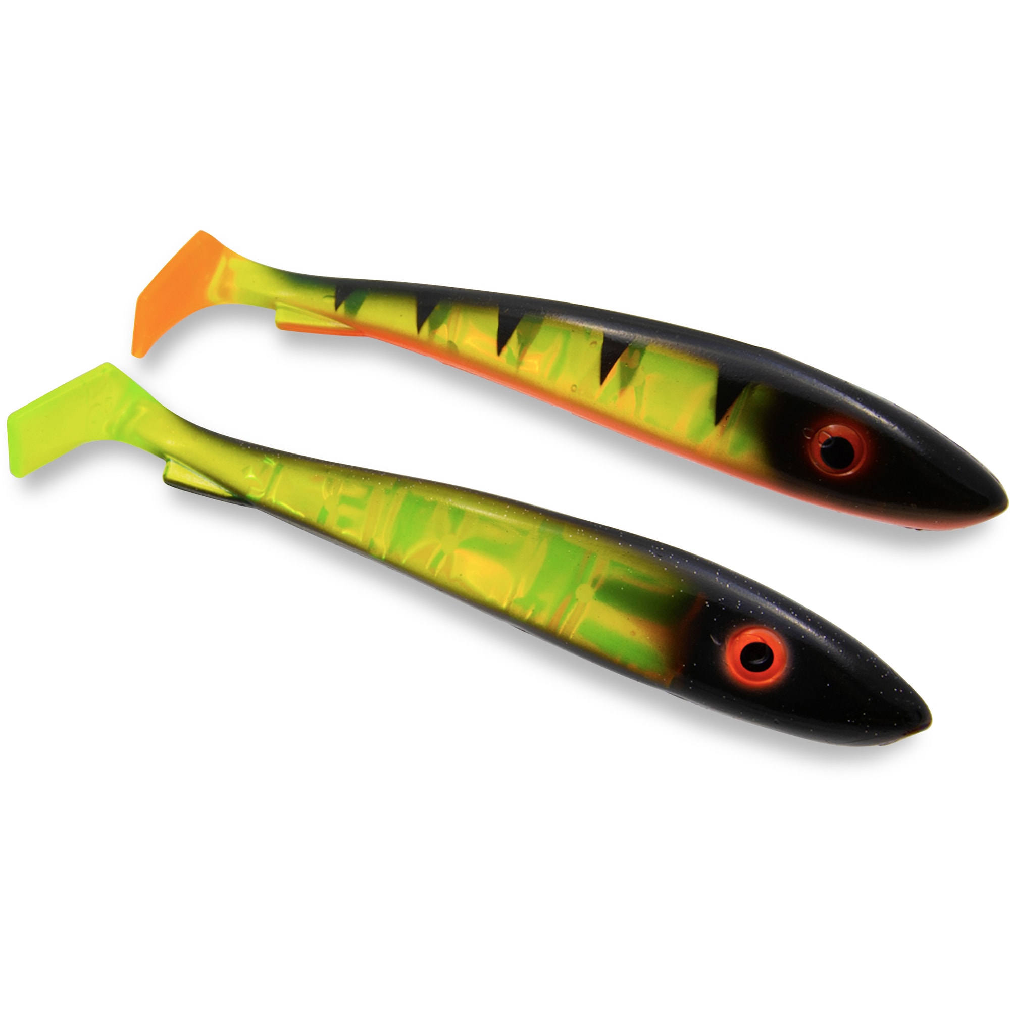 Svartzonker McRubber 21 cm Flash Series Black Chartreuse & Fire Tiger