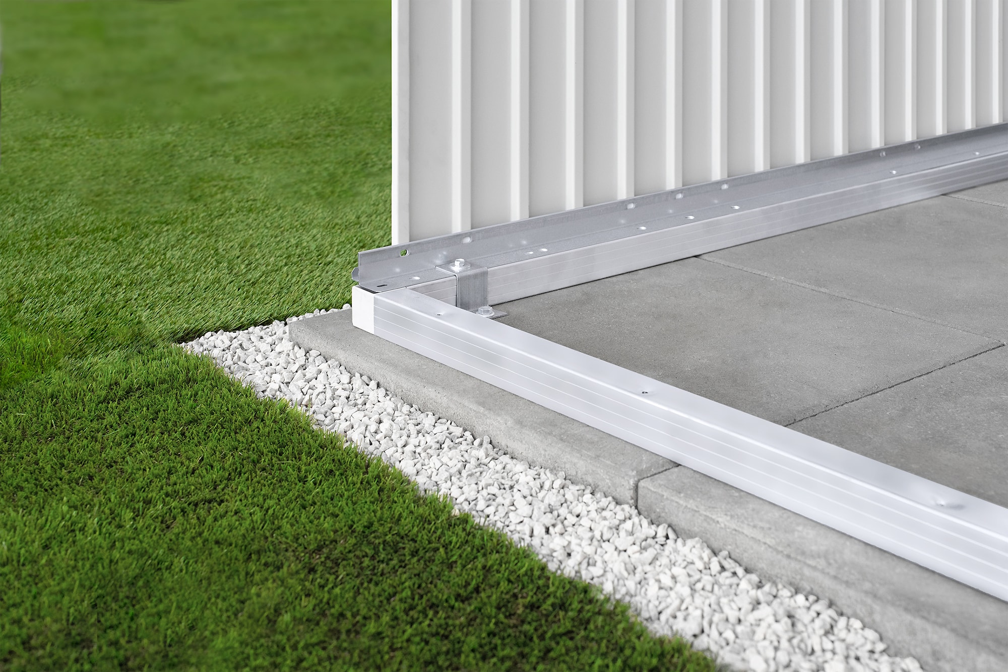 Biohort gulvramme til Europa 1 + Redskabsrum.L x B:150 x 78 cm. -