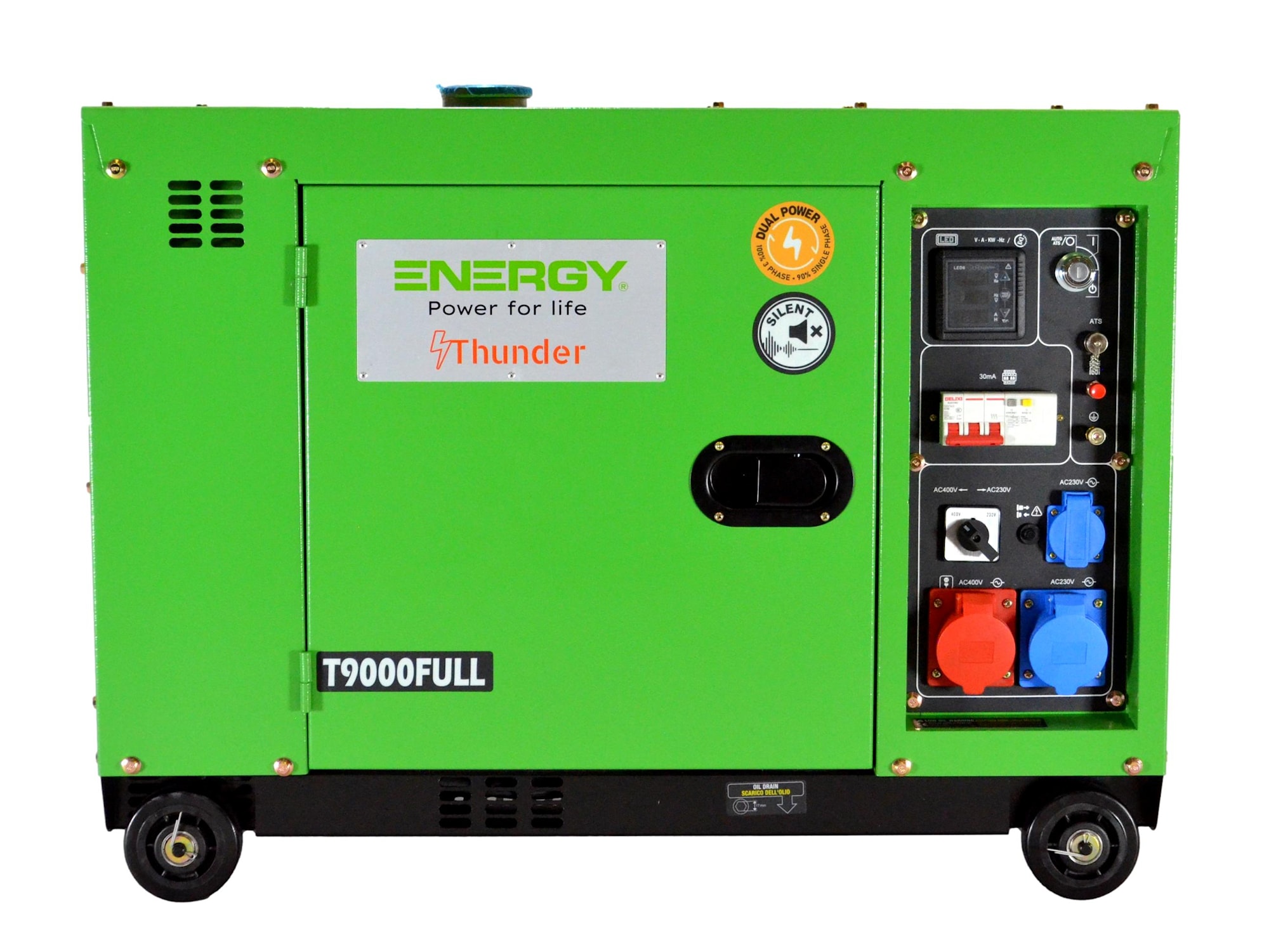 Energy Aggregaatti T9000FULL 3-vaiheinen/1-vaiheinen diesel