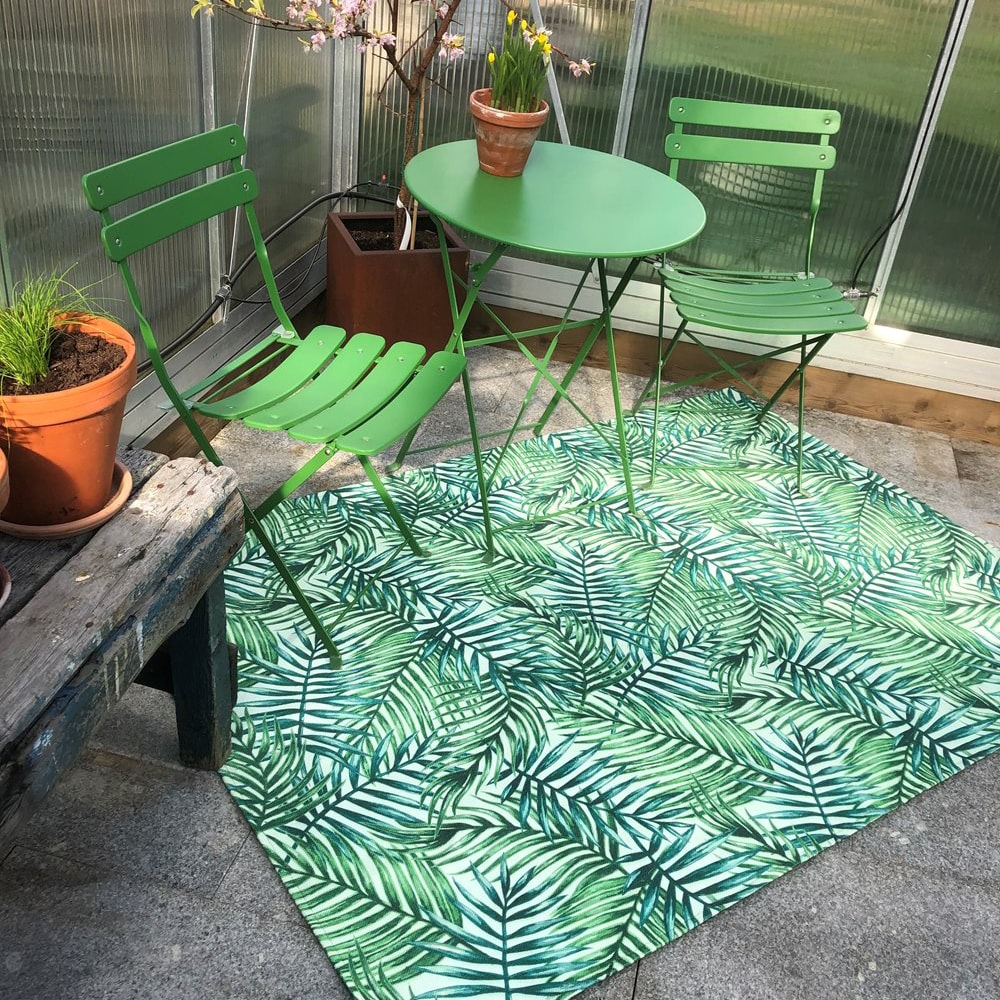 Flexigarden Utomhusmatta 170x230 cm Gröna blad -