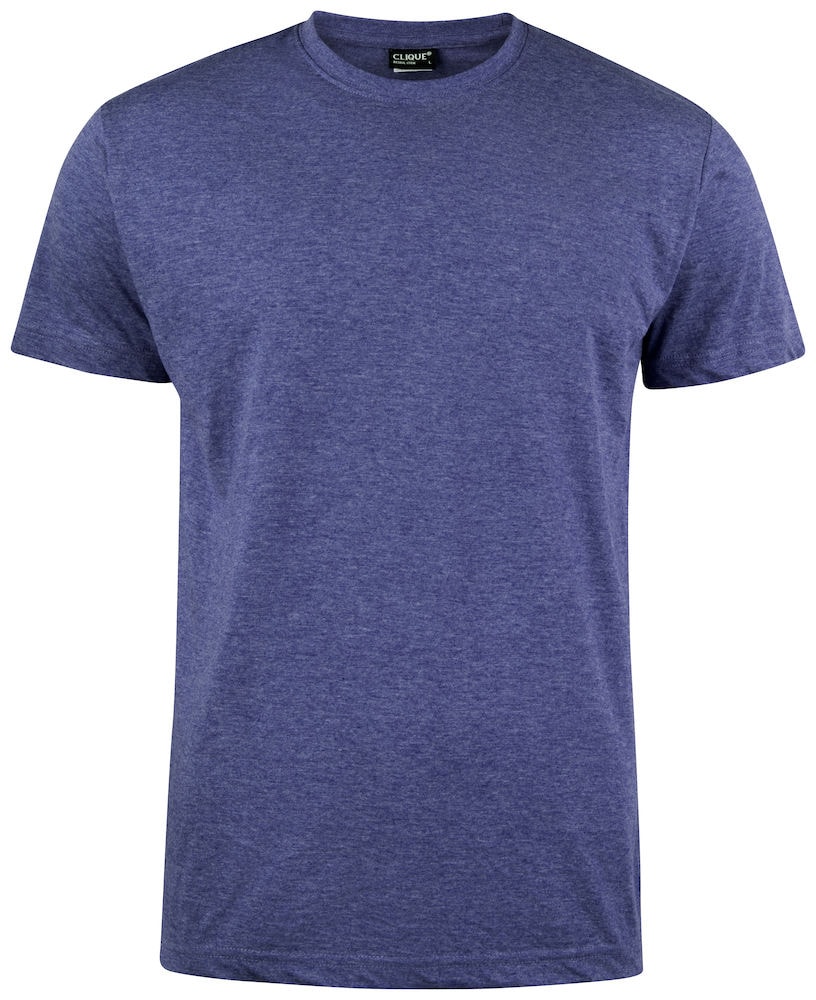Clique T-Shirt Herren Marineblau Meliert