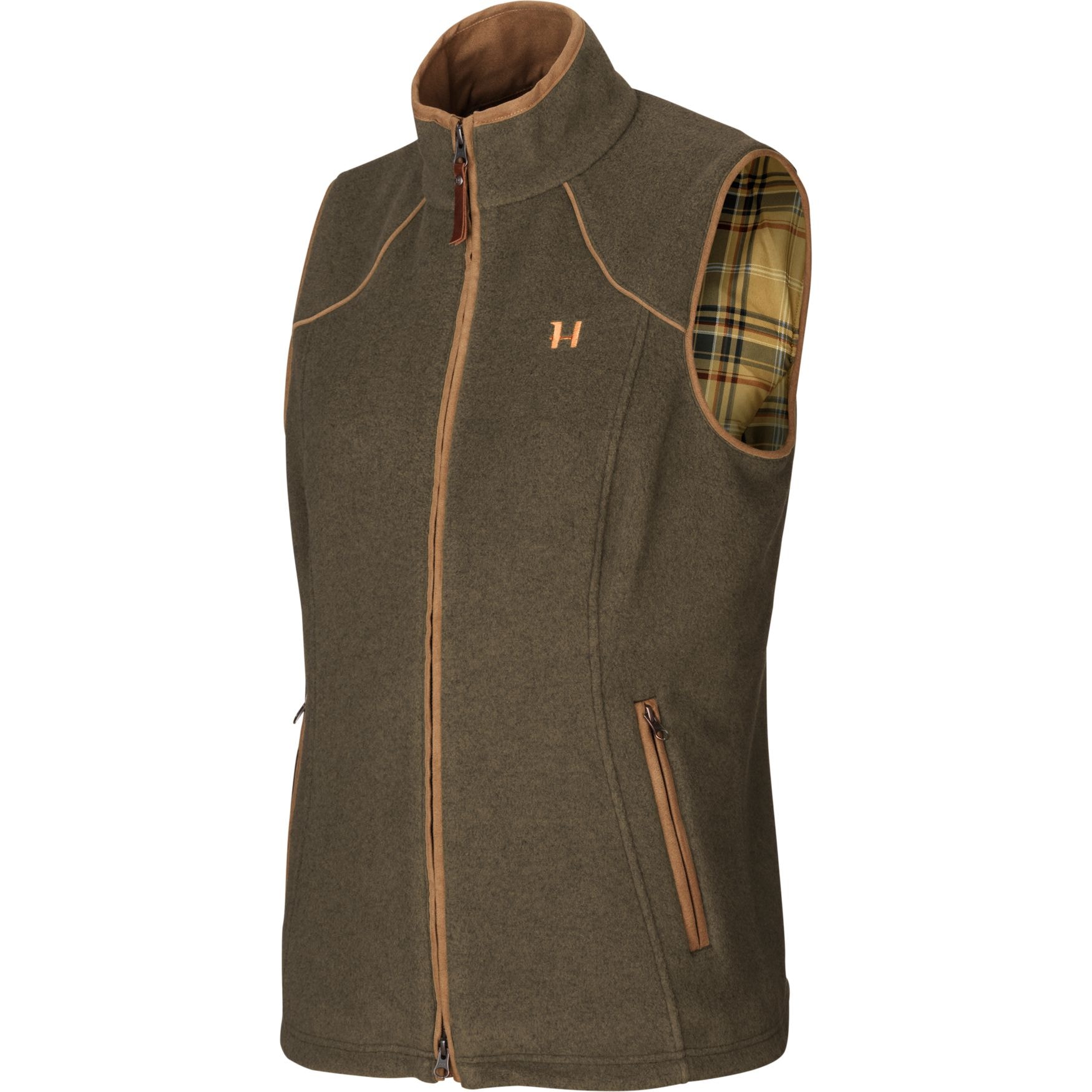 Härkila Sandhem lady fleece waistcoat Willow green melange