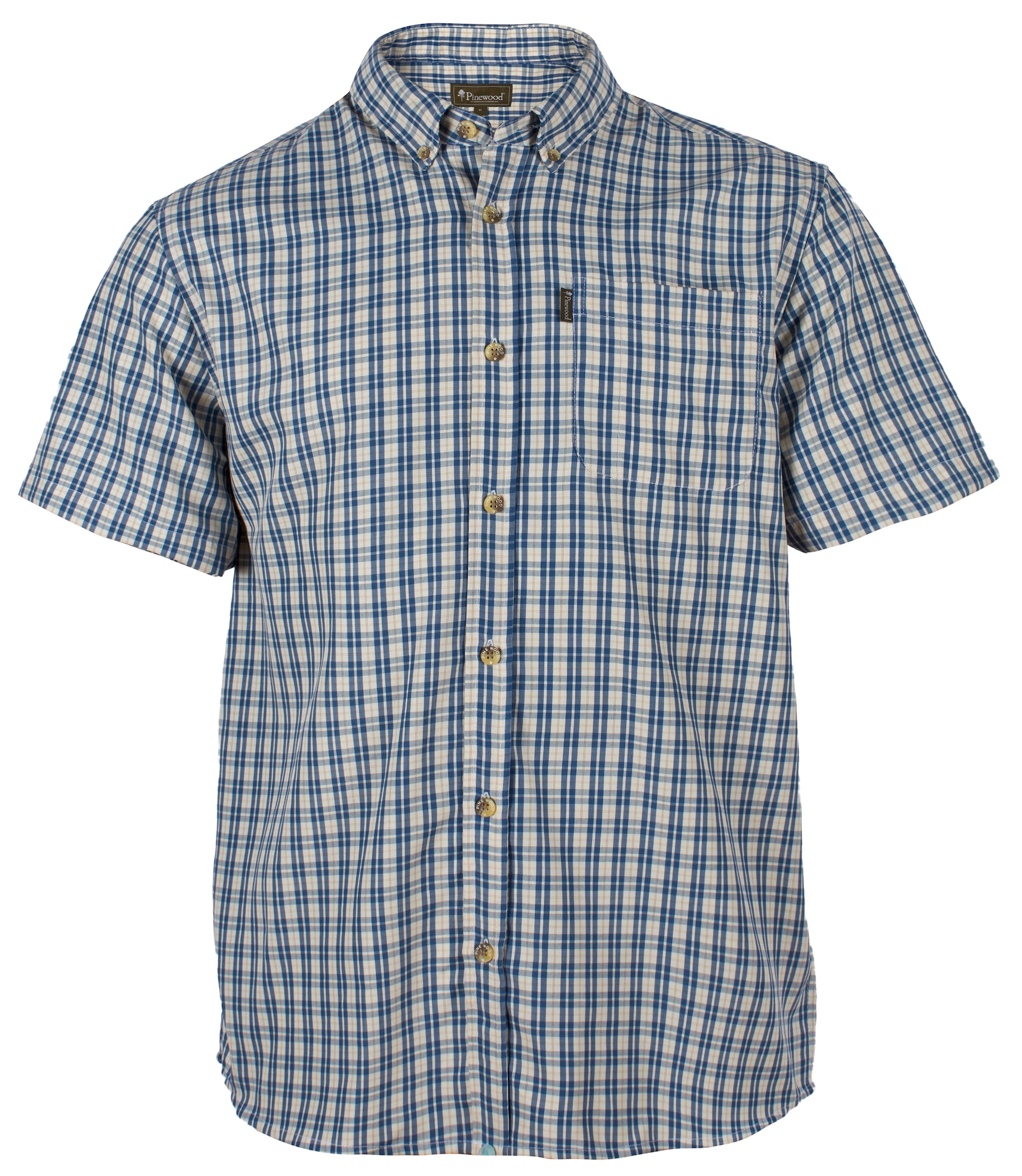 Pinewood Kortärmad Sommarskjorta Herr Beige