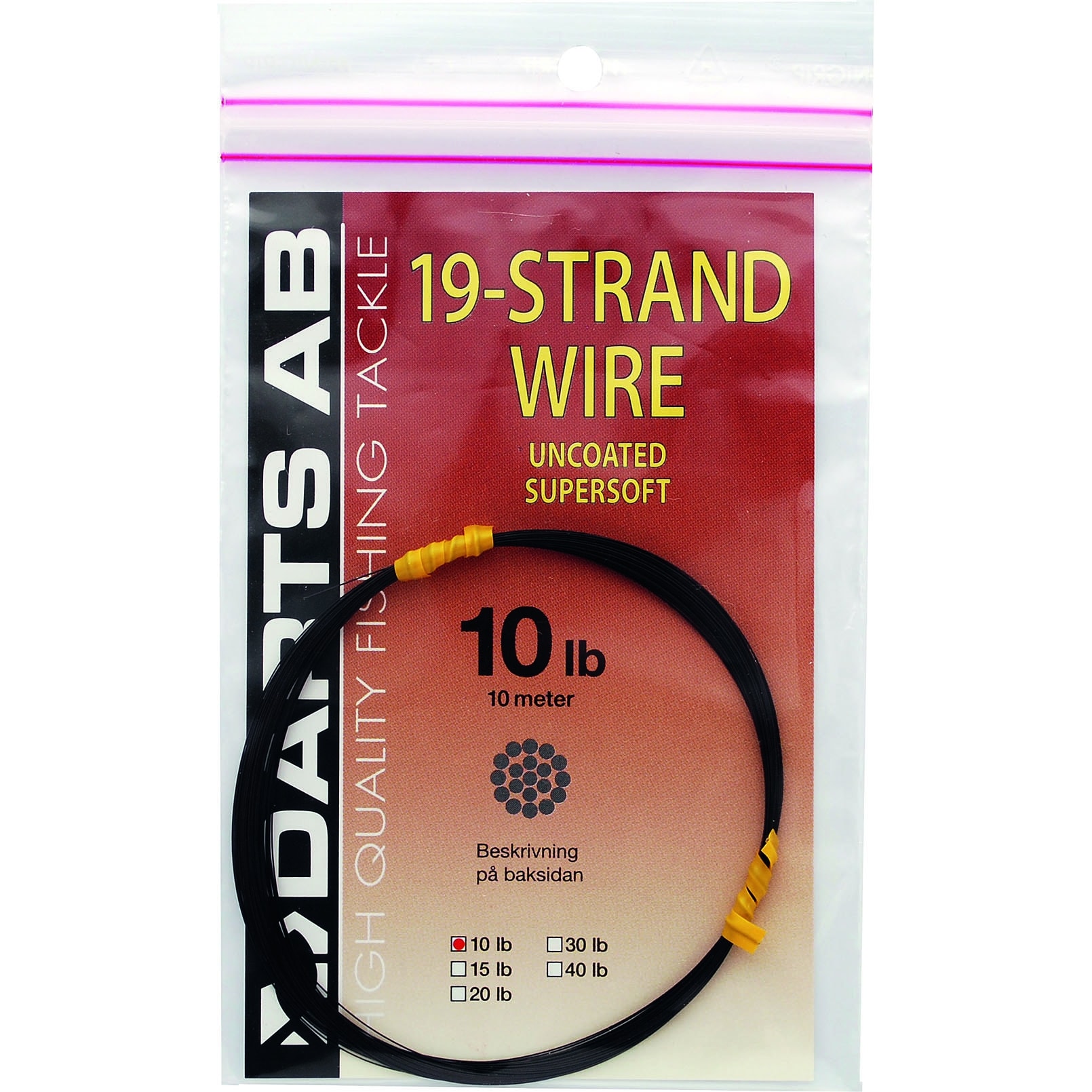 Darts 19 Strand Wire 30 lb 10 m