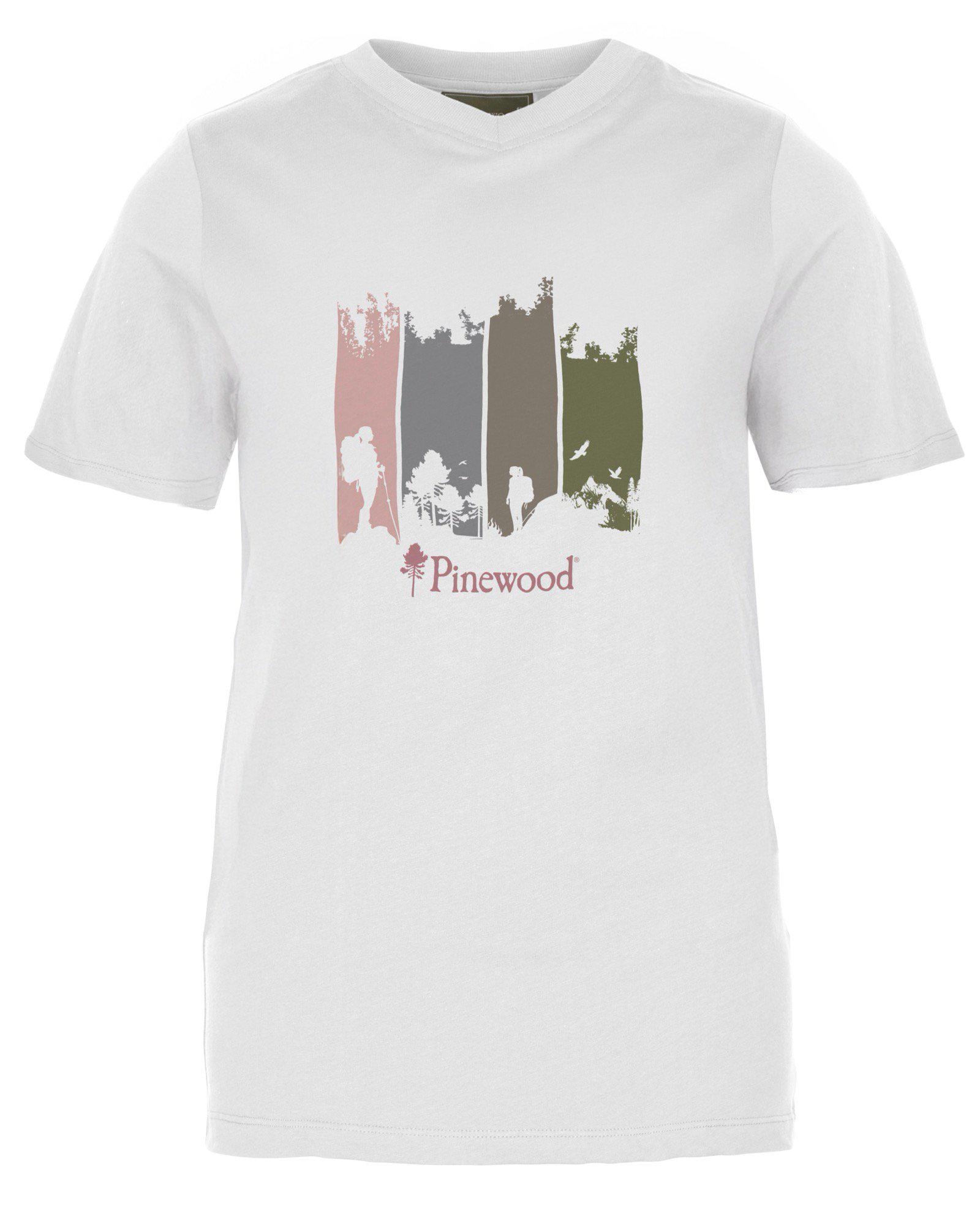 Pinewood Finnveden Recycled Outdoor T-shirt Dam White Melange Adventure