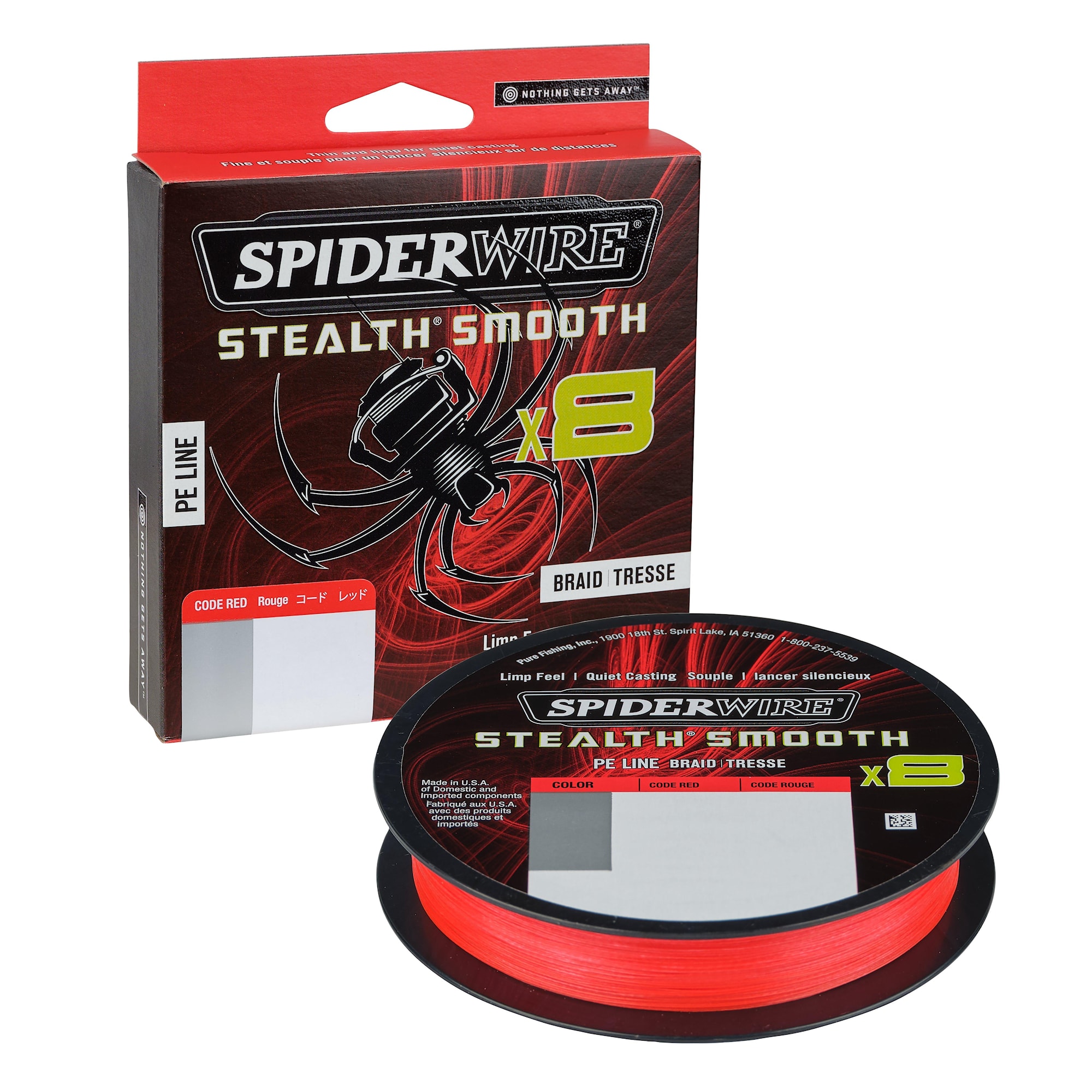 Spiderwire Stealth Smooth 8 Red 150m Flätlina