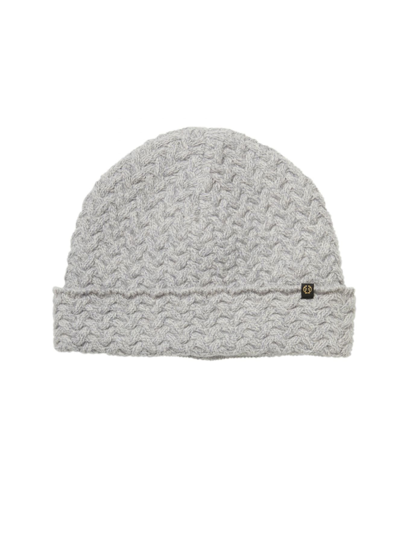 Chevalier Shandy Cable Knit Wool Beanie Lys Grå Melange One Size