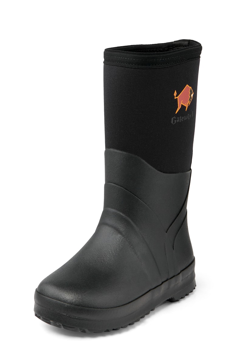 Gateway1 Wetland Master 12" 7mm Rubber Boots Kids Black